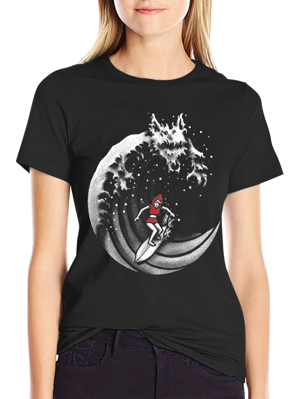 Surfing Little Red Riding Hood T-Shirt
