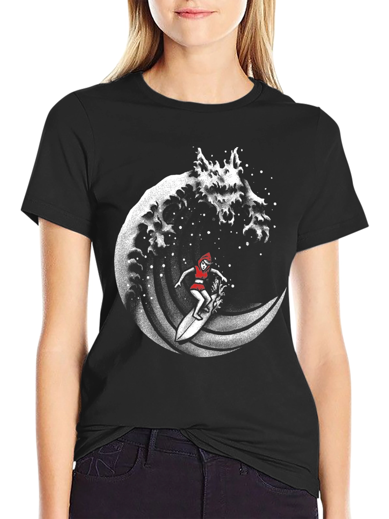 Surfing Little Red Riding Hood T-Shirt