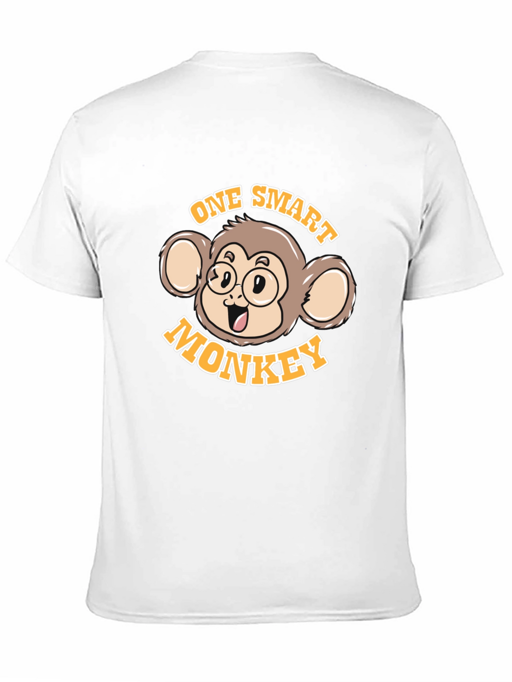 One Smart Monkey Graphic Tee - Unisex Black T-Shirt