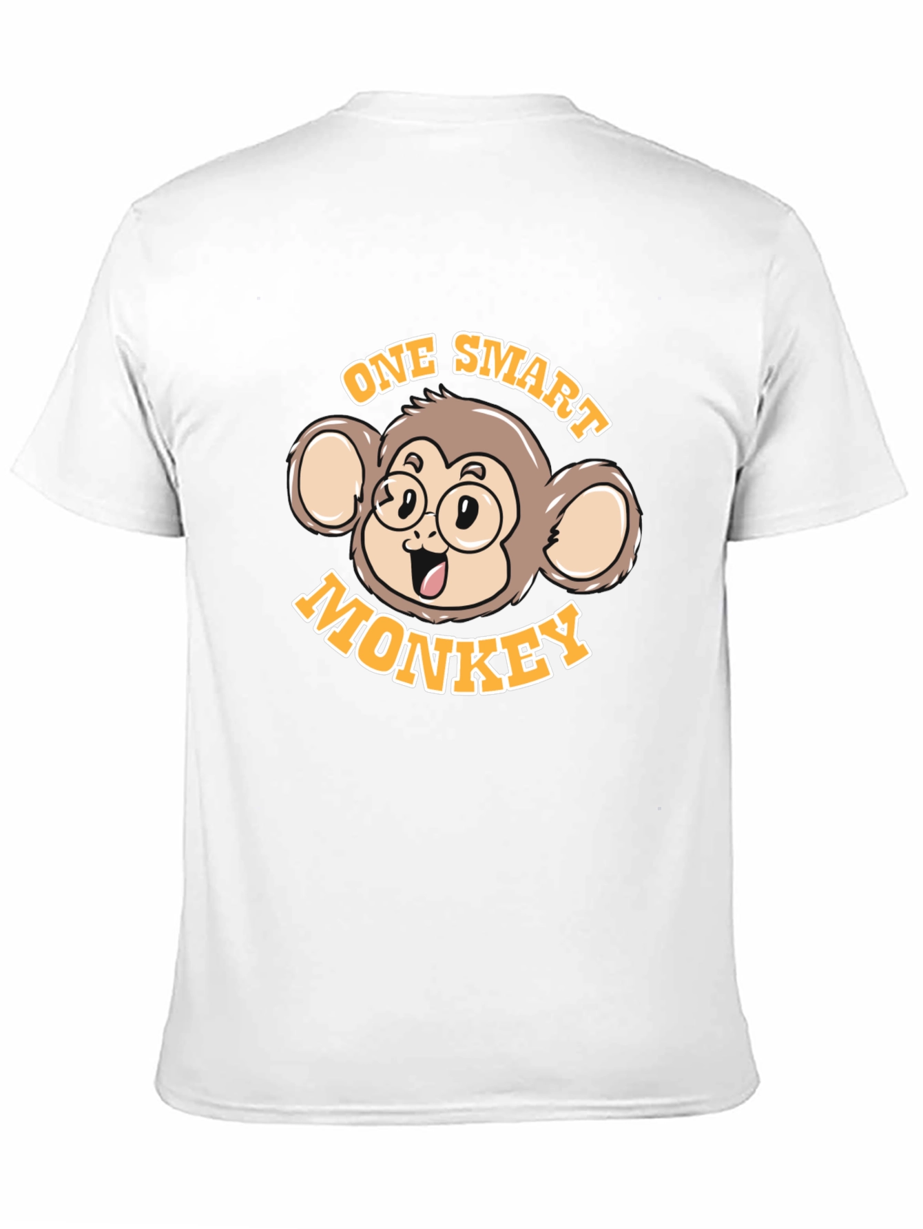 One Smart Monkey Graphic Tee - Unisex Black T-Shirt