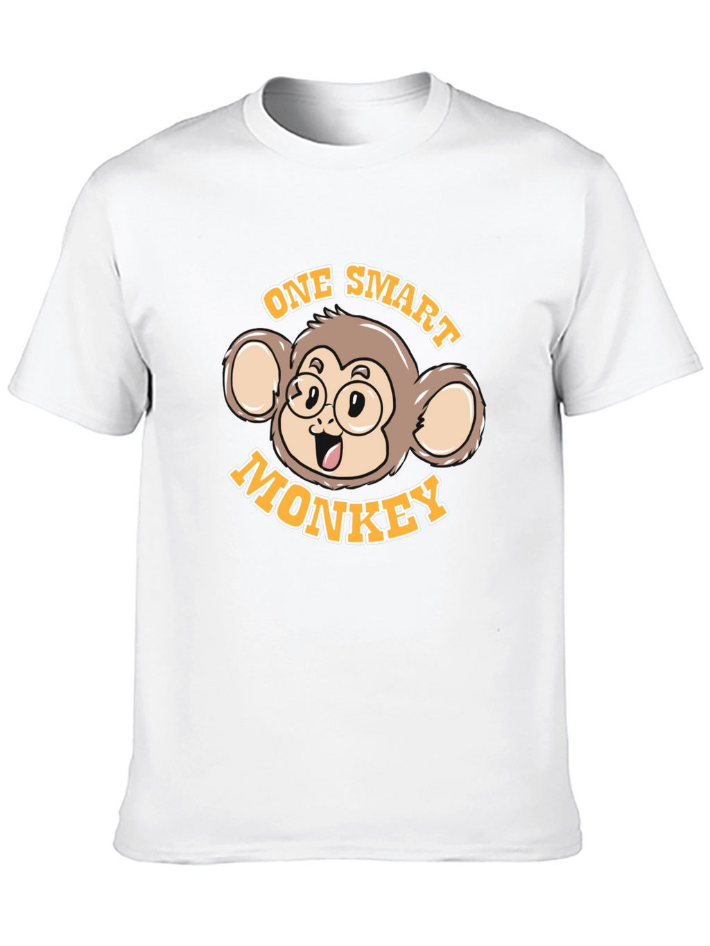 One Smart Monkey Graphic Tee - Unisex Black T-Shirt