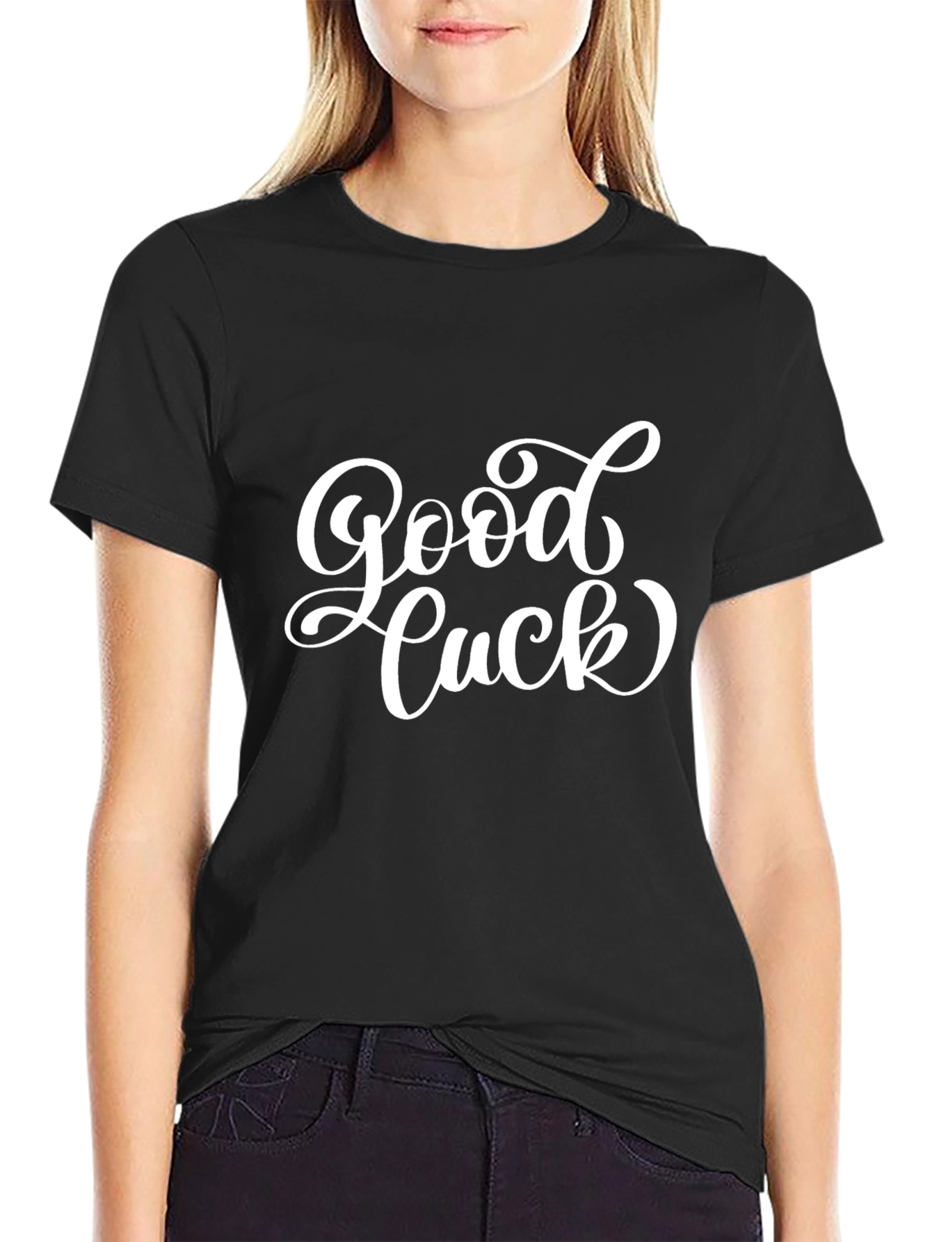 Good Luck Graphic Tee - Stylish Casual Wear