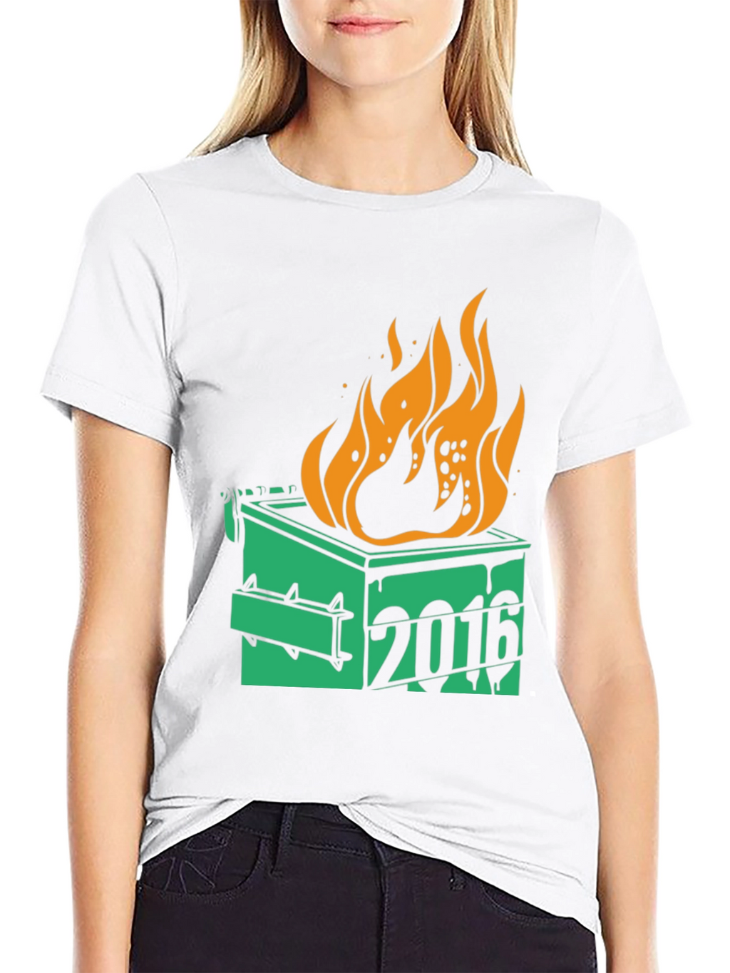 2016 Dumpster Fire Graphic Tee - Black