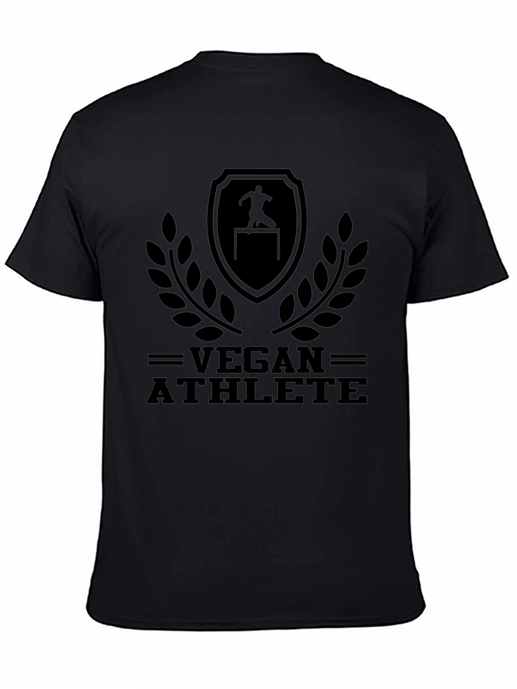 Vegan Athlete Graphic T-Shirt - Black