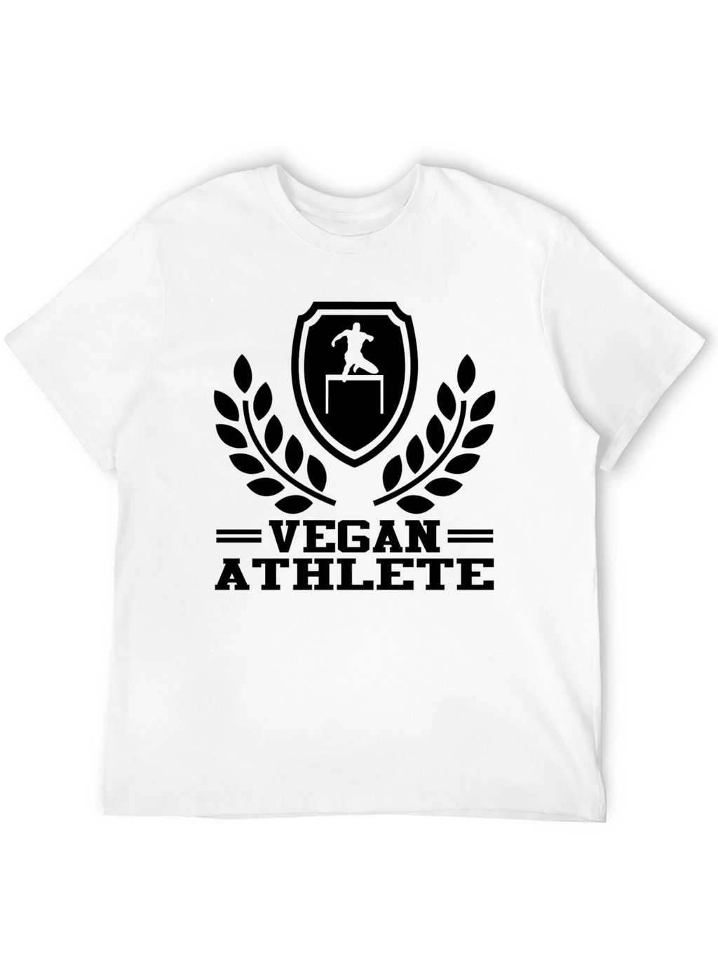 Vegan Athlete Graphic T-Shirt - Black