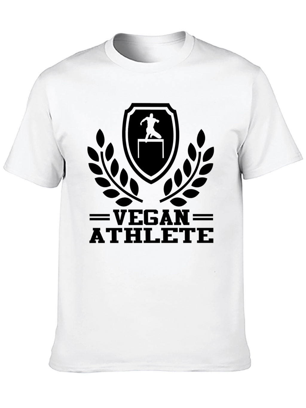 Vegan Athlete Graphic T-Shirt - Black