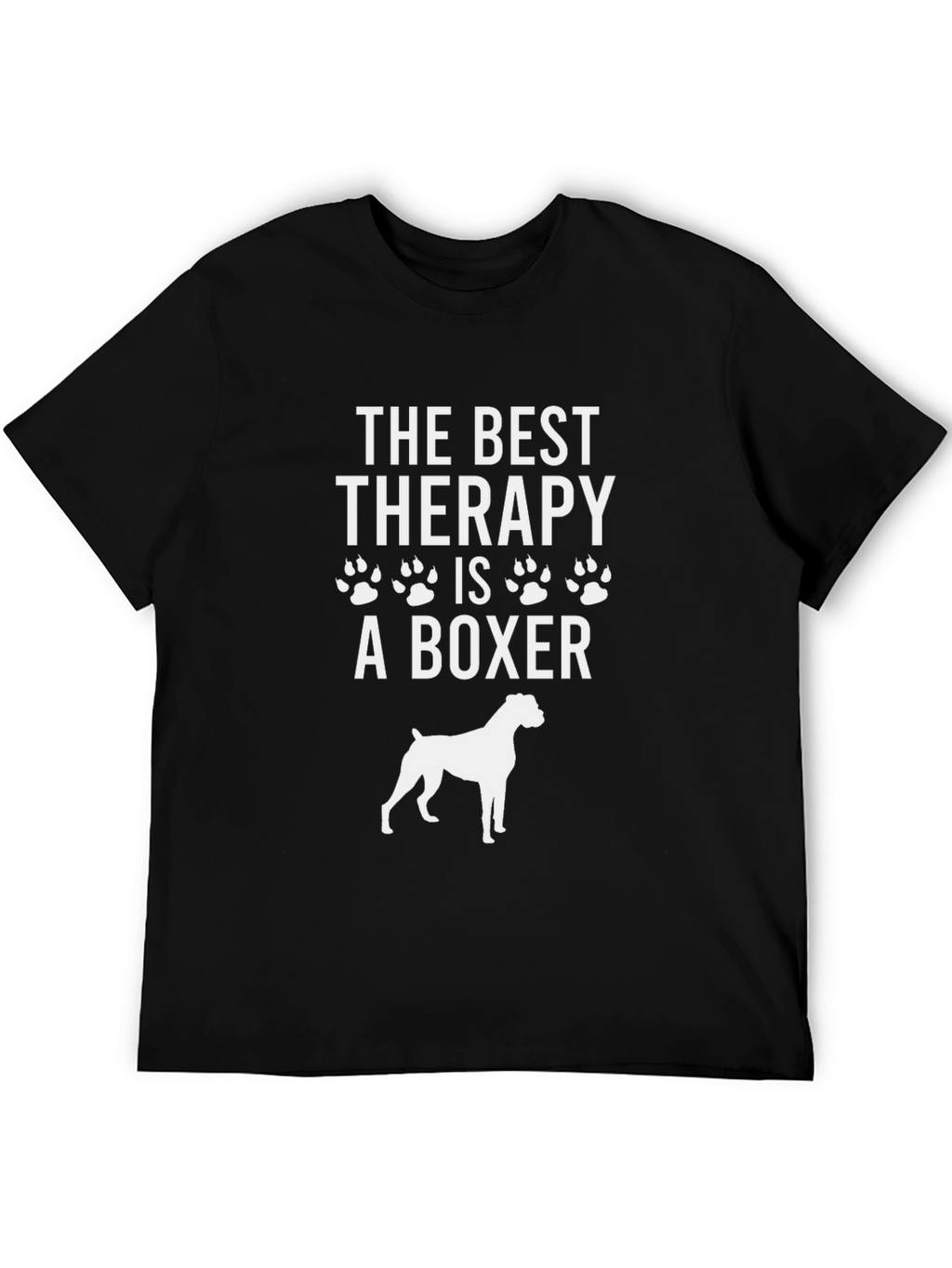 Best Therapy Boxer Dog T-Shirt Unisex Cotton Tee