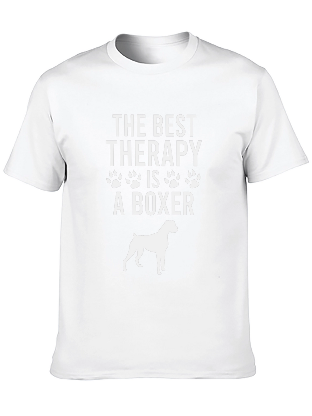 Best Therapy Boxer Dog T-Shirt Unisex Cotton Tee