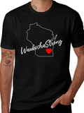 Waukesha Strong Wisconsin Outline T-Shirt