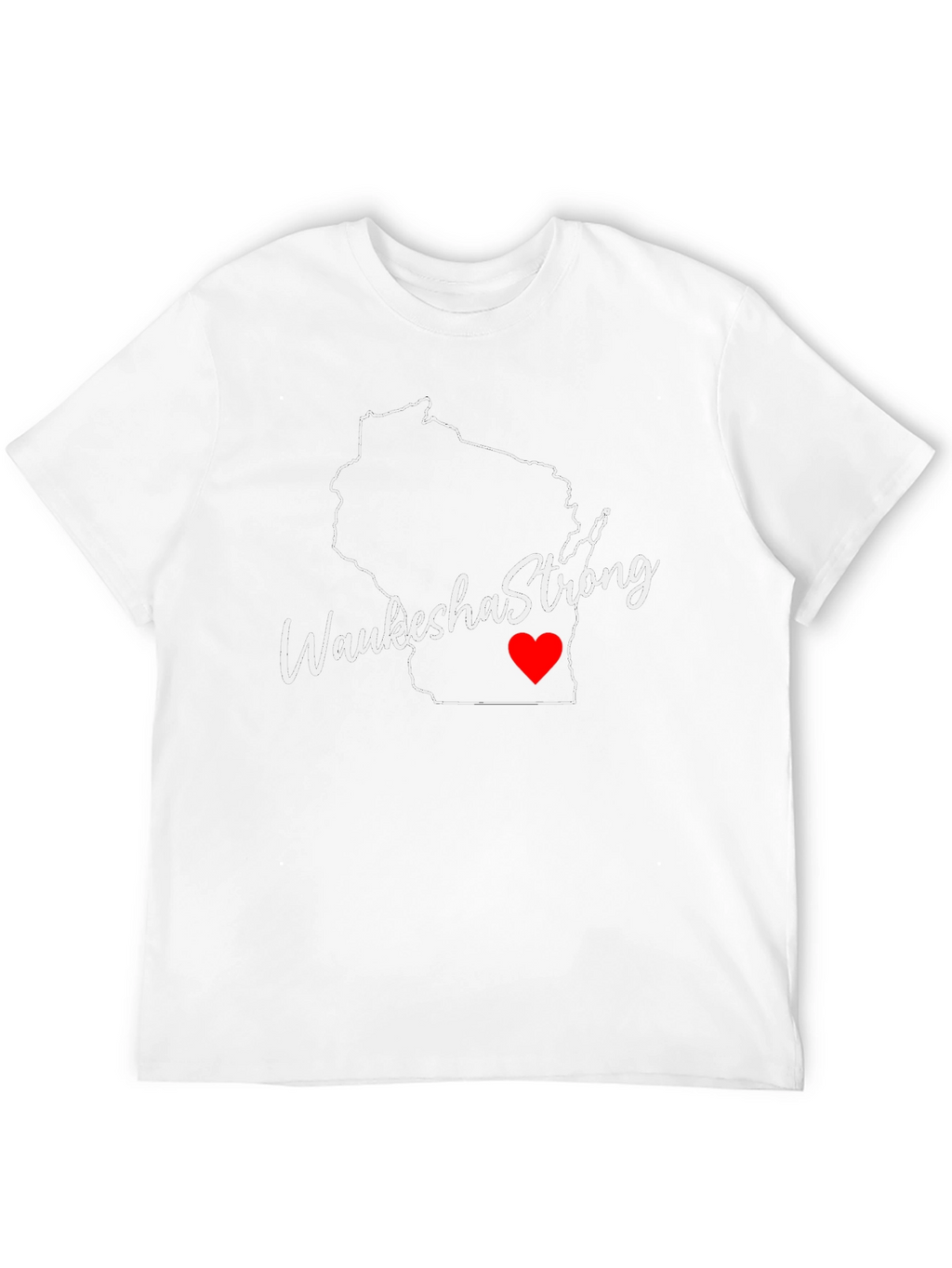 Waukesha Strong Wisconsin Outline T-Shirt