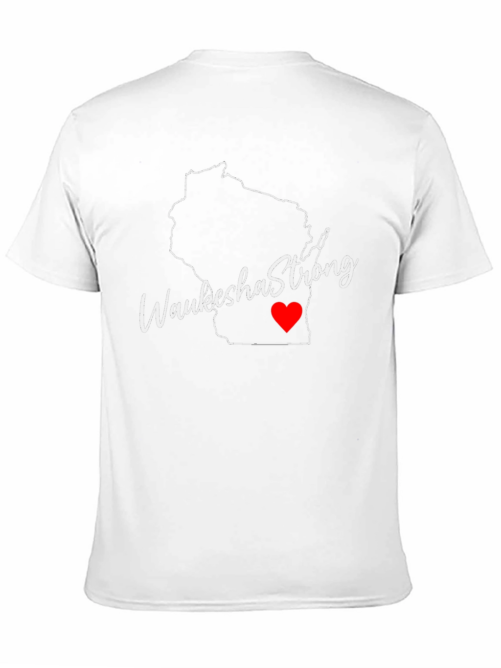 Waukesha Strong Wisconsin Outline T-Shirt