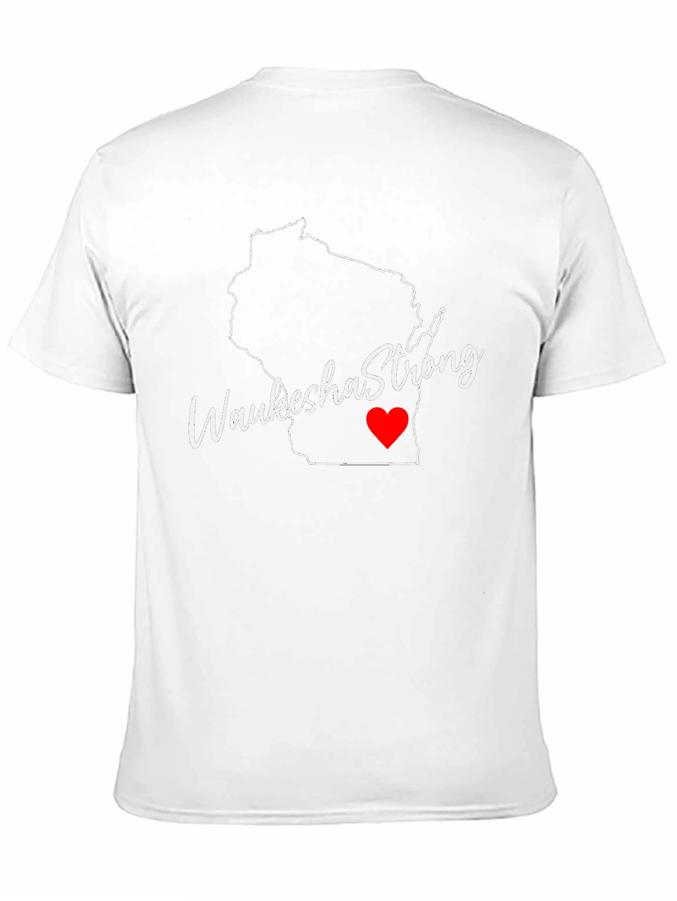 Waukesha Strong Wisconsin Outline T-Shirt