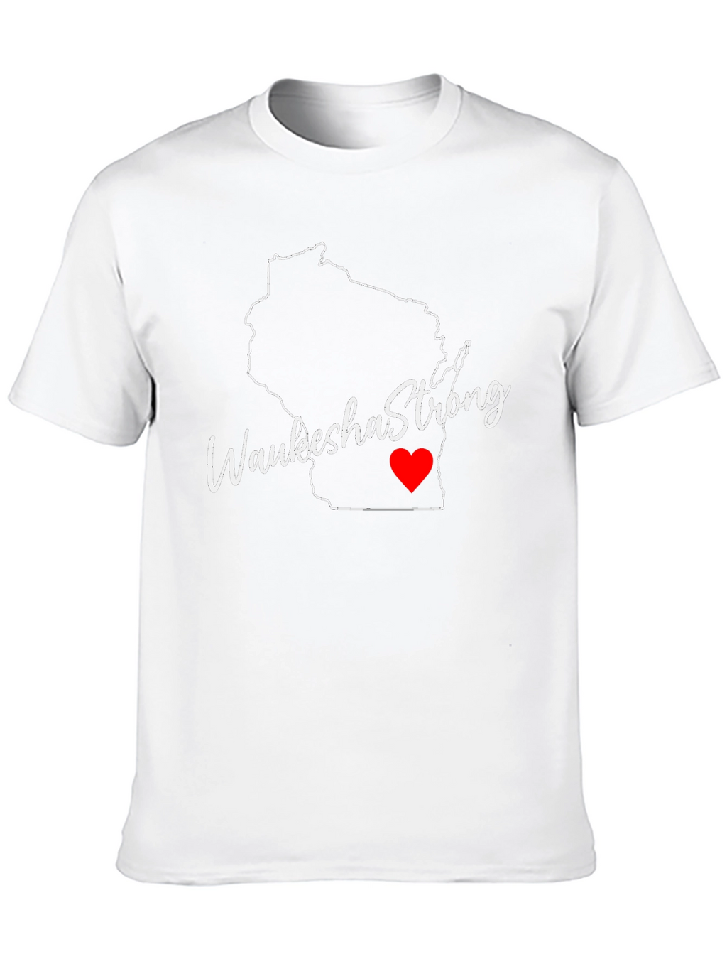 Waukesha Strong Wisconsin Outline T-Shirt