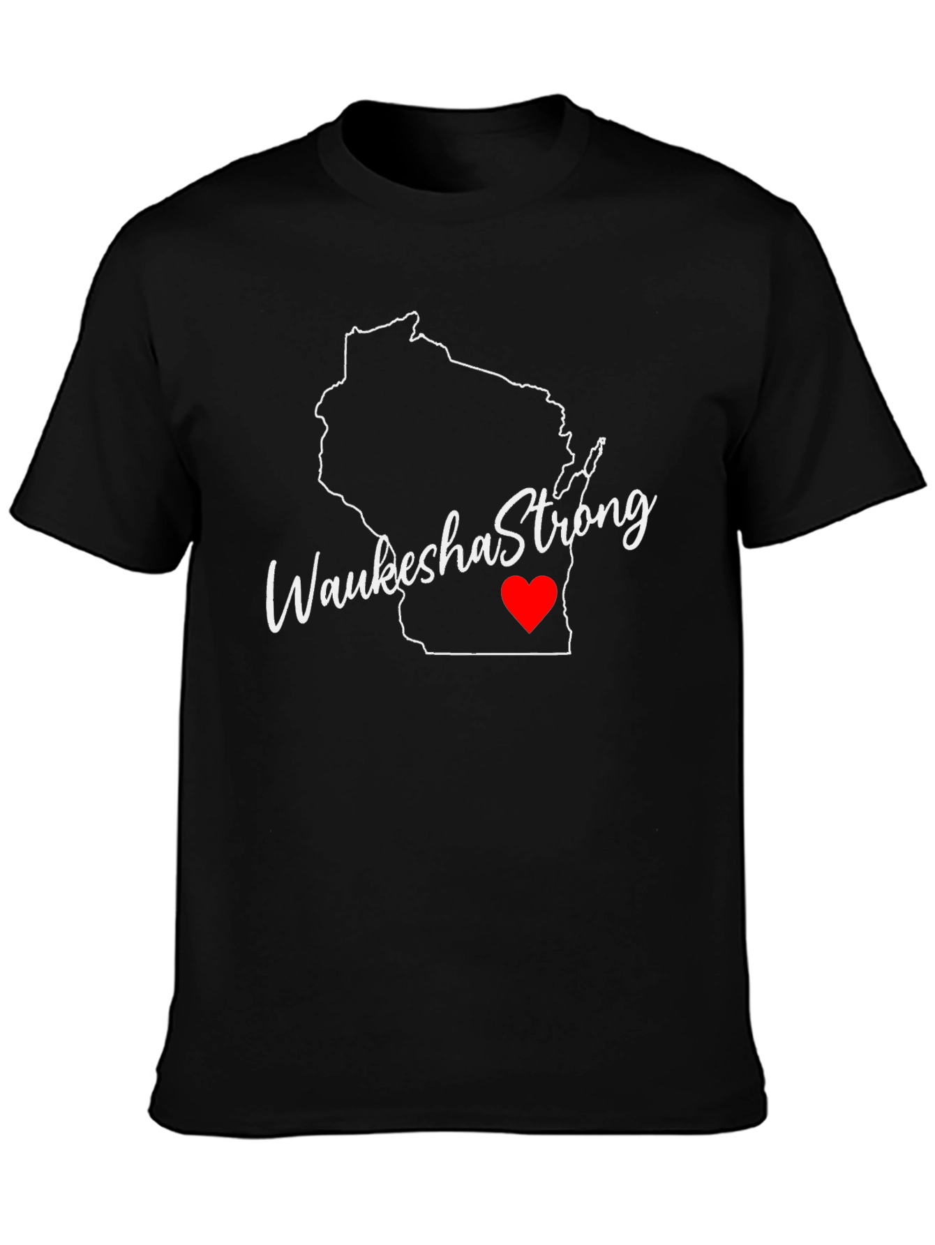 Waukesha Strong Wisconsin Outline T-Shirt