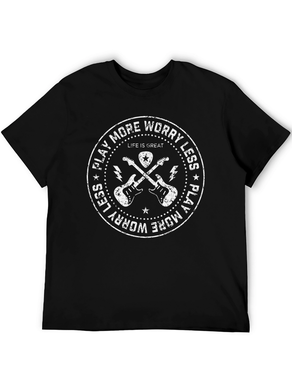 Play More Worry Less Graphic Tee