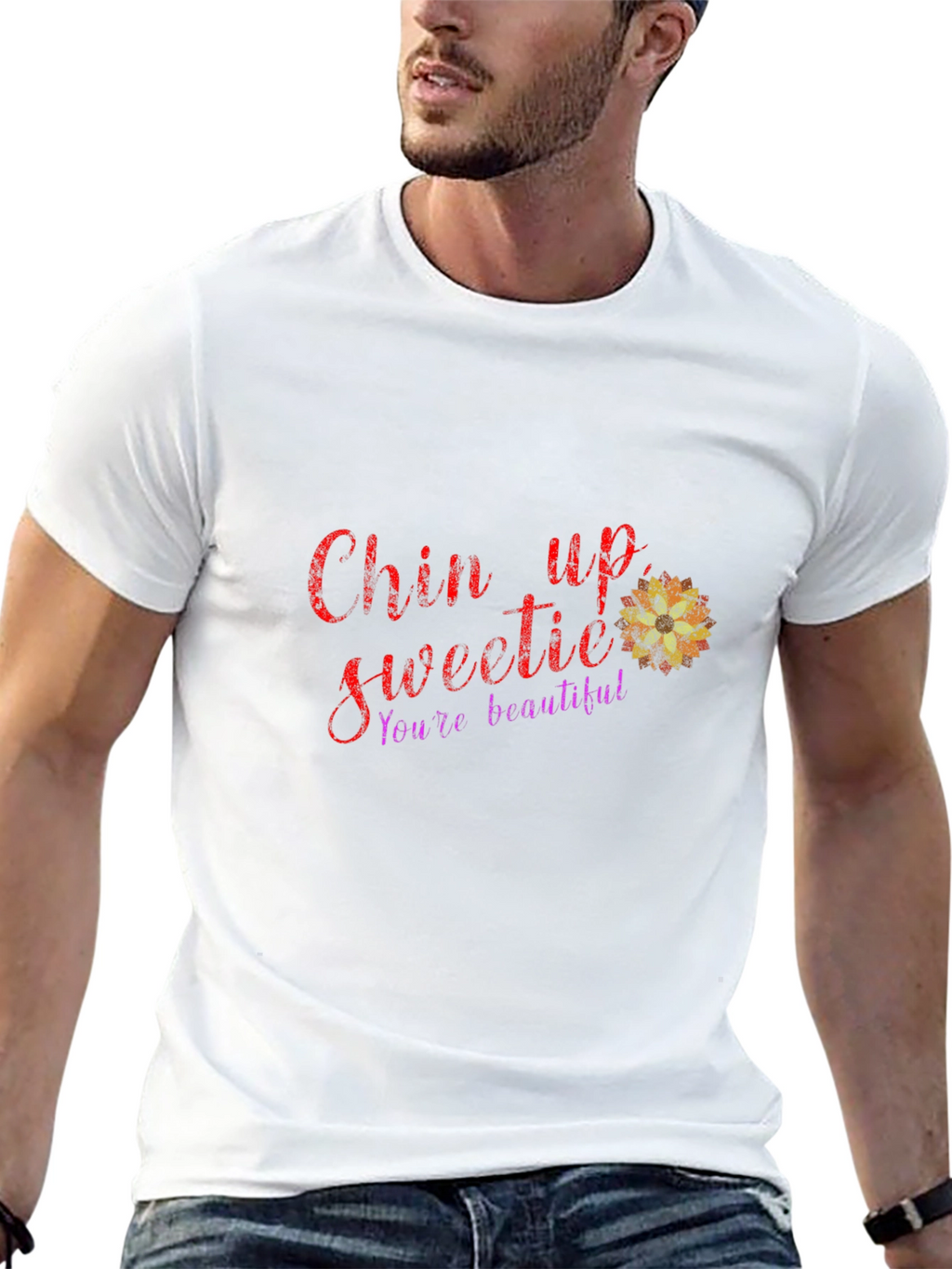 Chin Up Sweetie Graphic T-Shirt - Encouragement Tee
