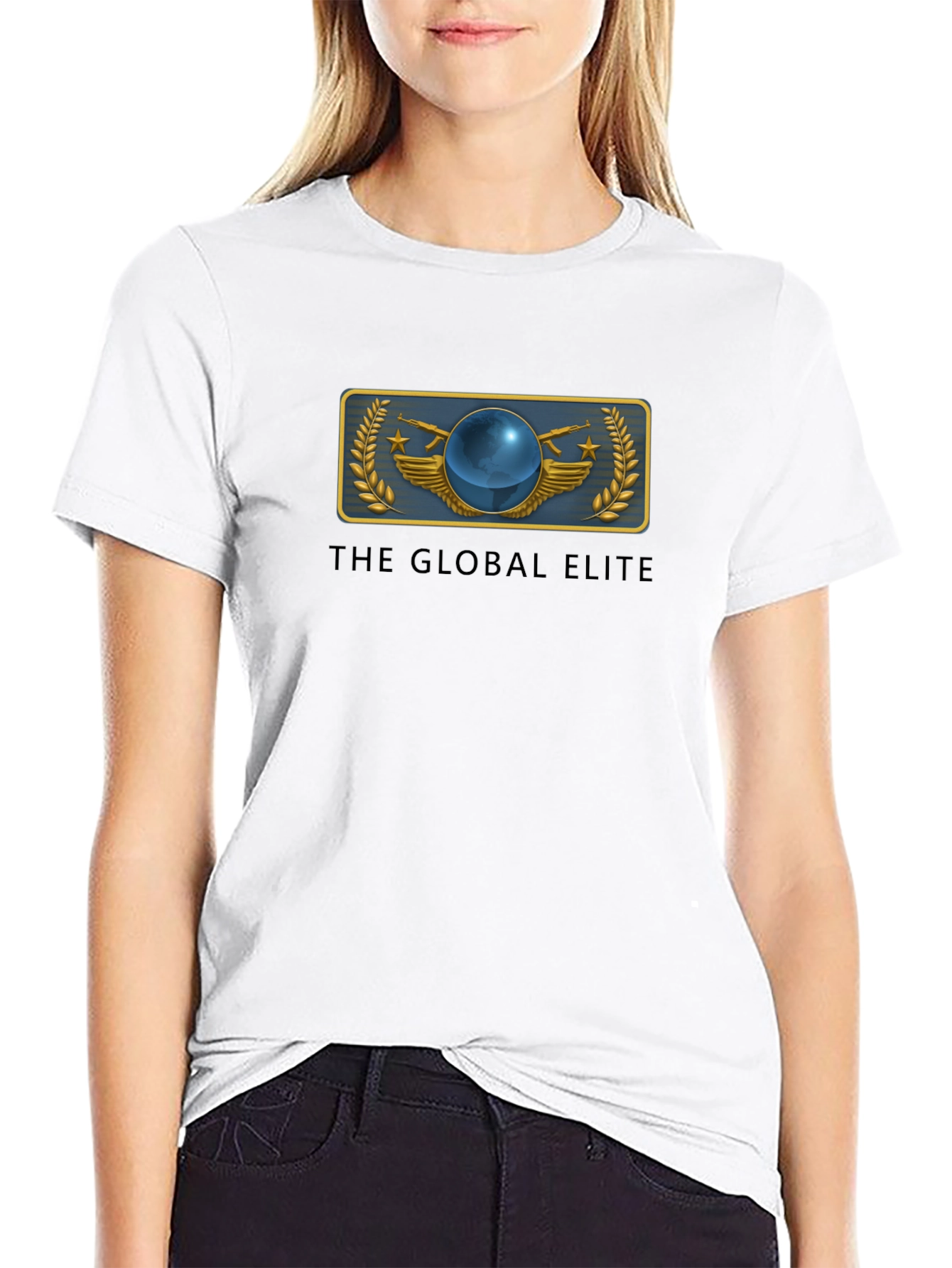 Global Elite Graphic T-Shirt - Black Cotton Tee