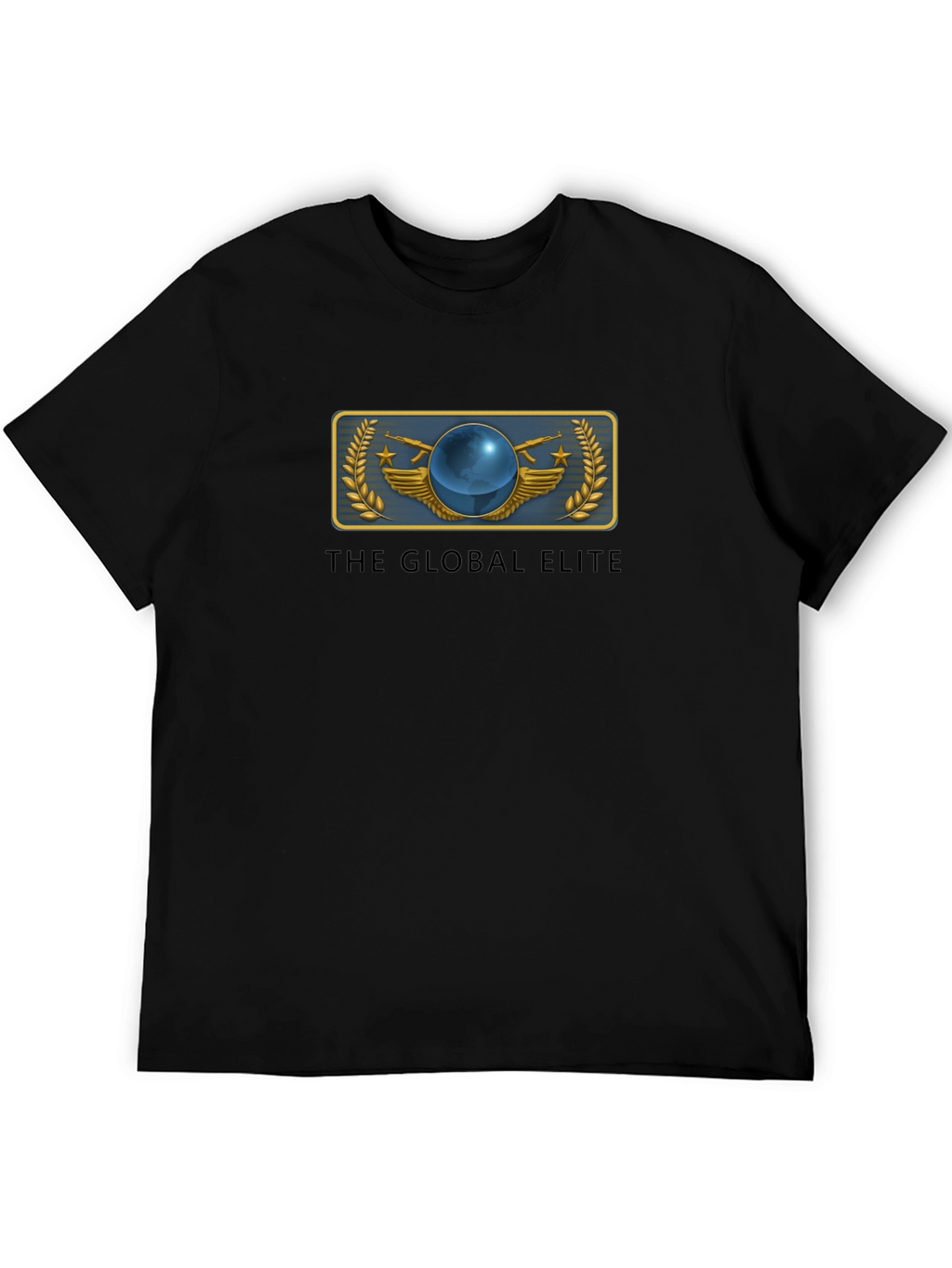 Global Elite Graphic T-Shirt - Black Cotton Tee