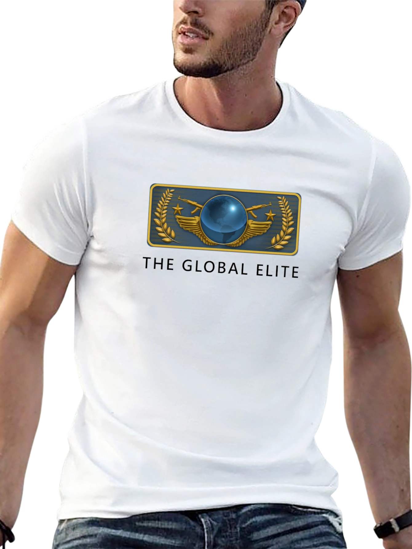 Global Elite Graphic T-Shirt - Black Cotton Tee