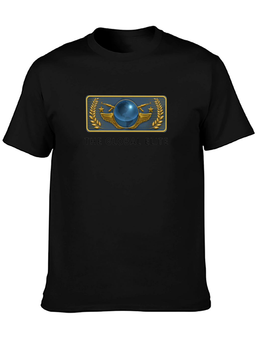 Global Elite Graphic T-Shirt - Black Cotton Tee