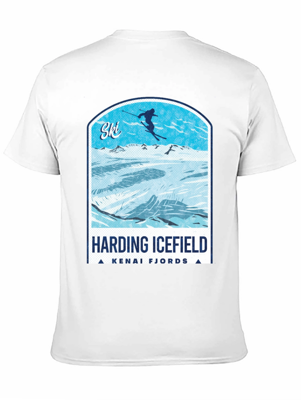 Harding Icefield Kenai Fjords Ski T-Shirt
