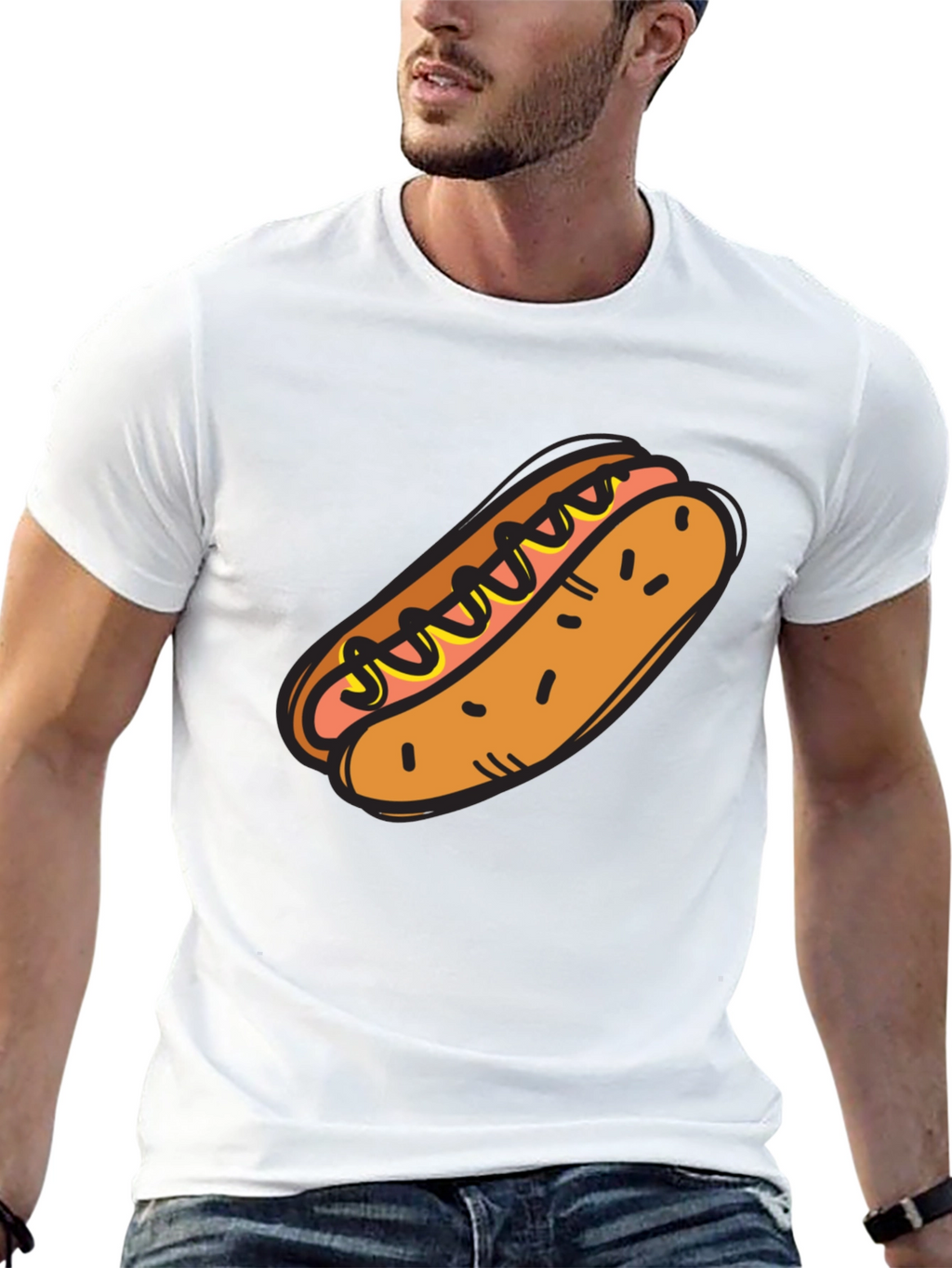 Hot Dog Graphic Tee - Novelty T-Shirt