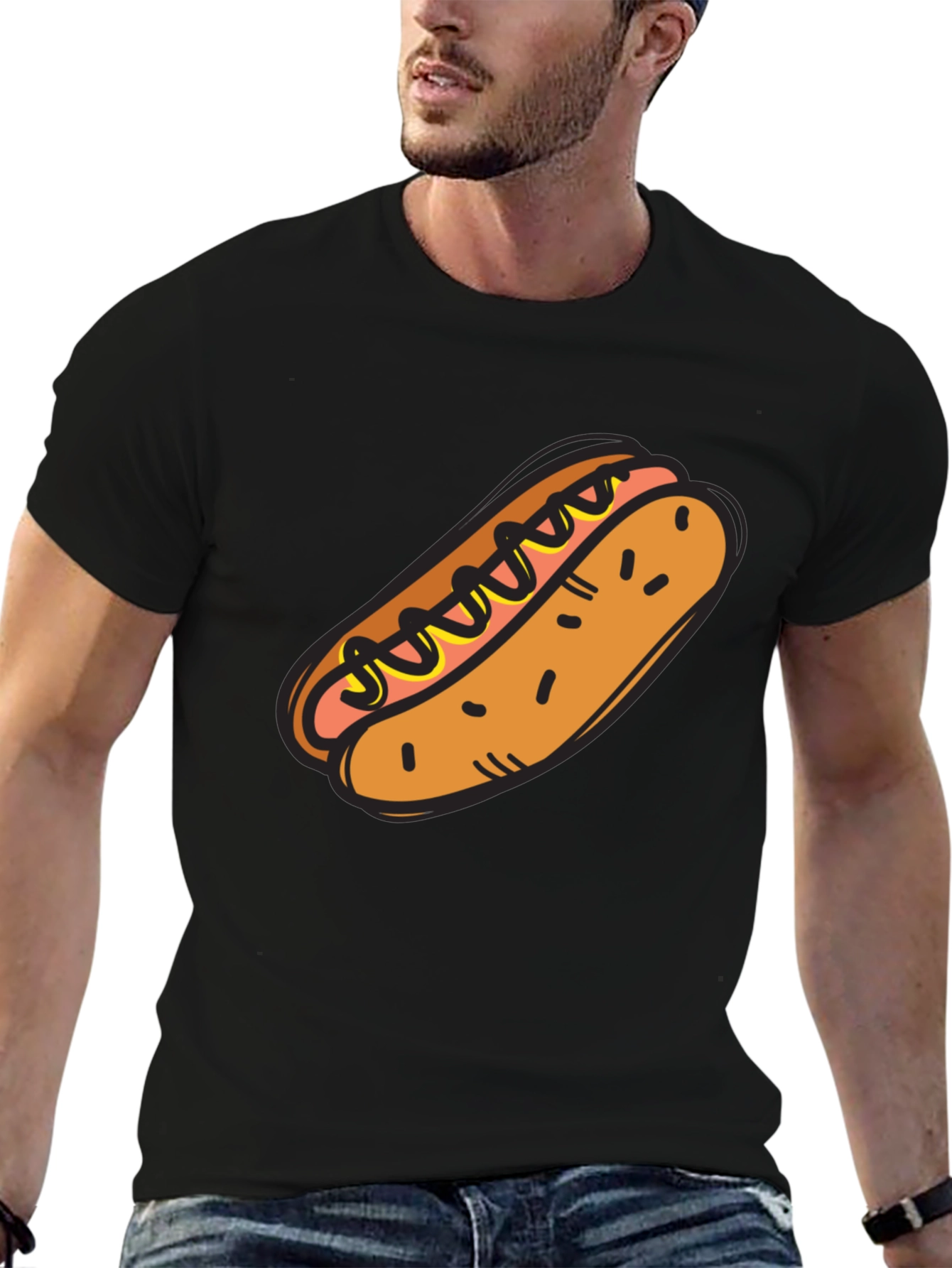 Hot Dog Graphic Tee - Novelty T-Shirt