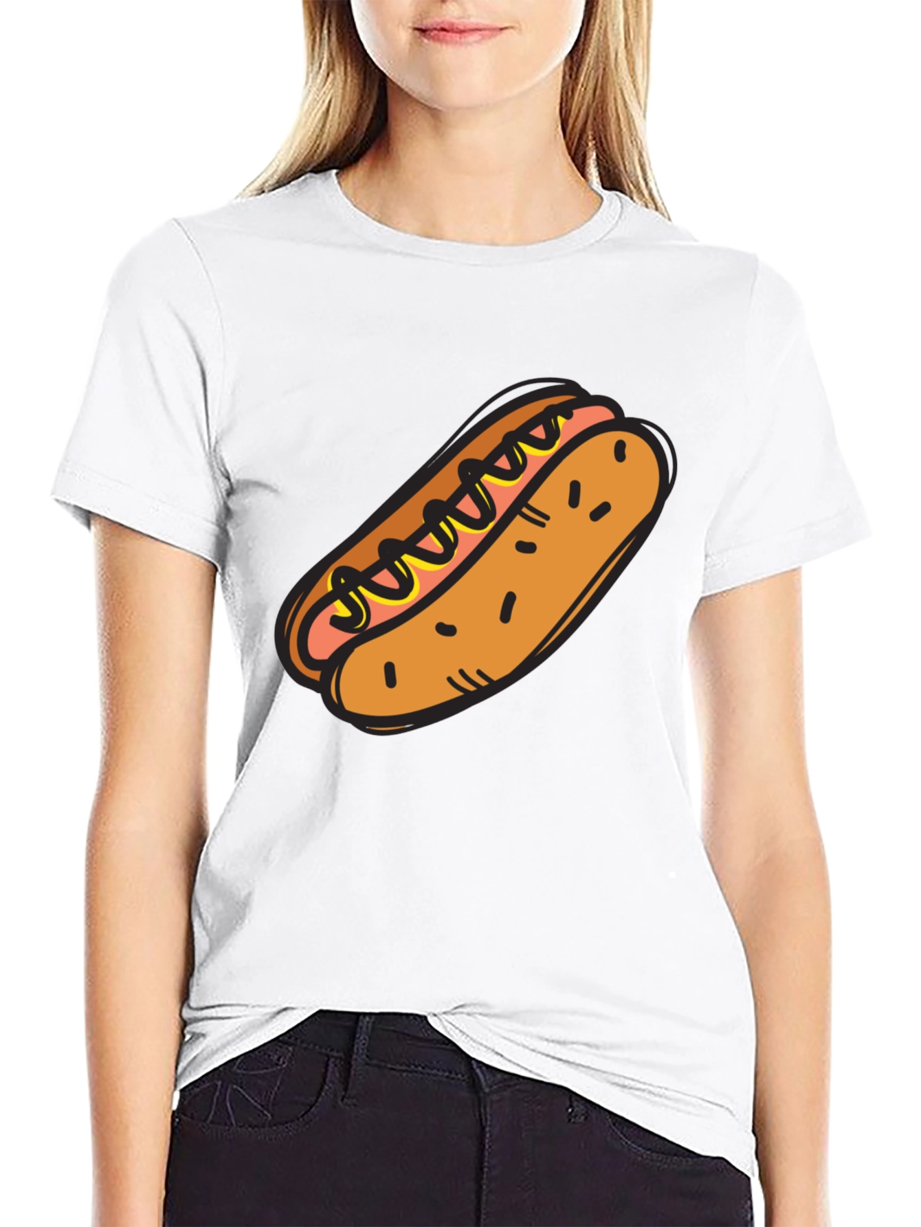 Hot Dog Graphic Tee - Novelty T-Shirt