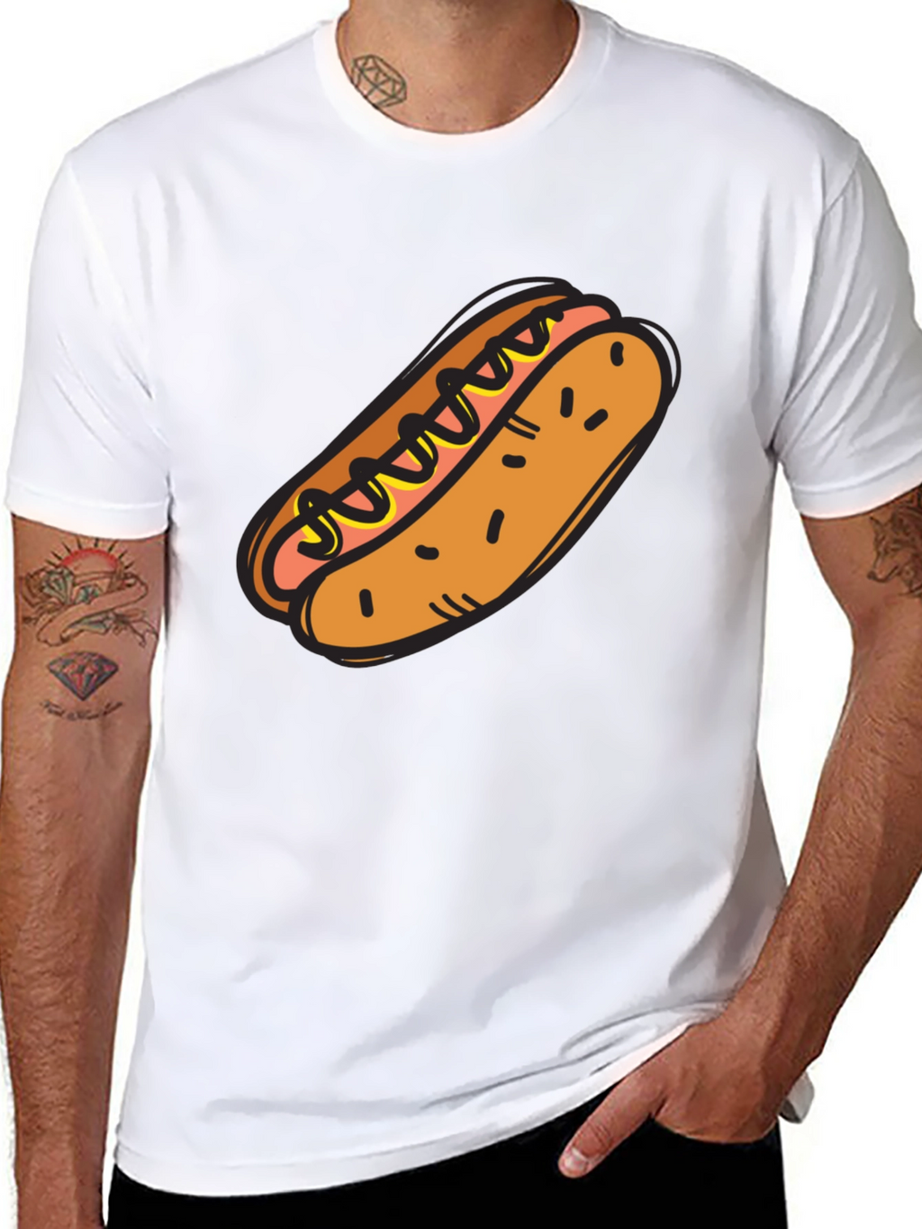 Hot Dog Graphic Tee - Novelty T-Shirt
