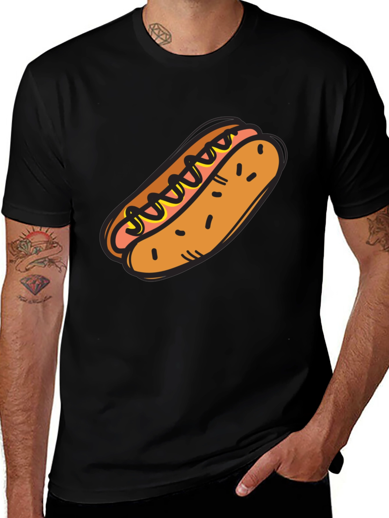 Hot Dog Graphic Tee - Novelty T-Shirt