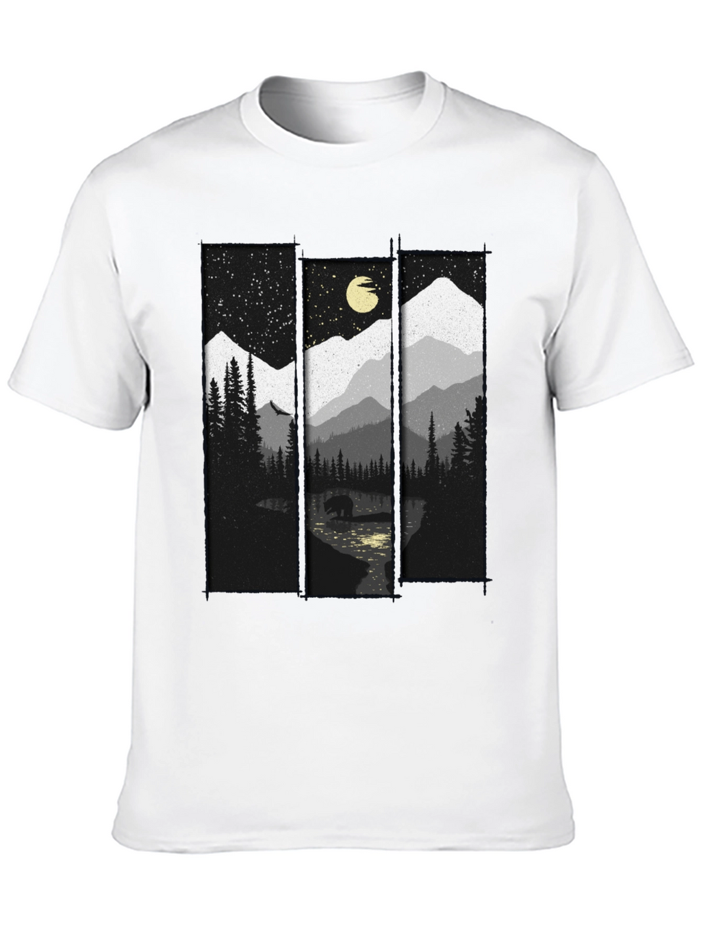 Mountain Bear T-Shirt: Nature Inspired Graphic Tee