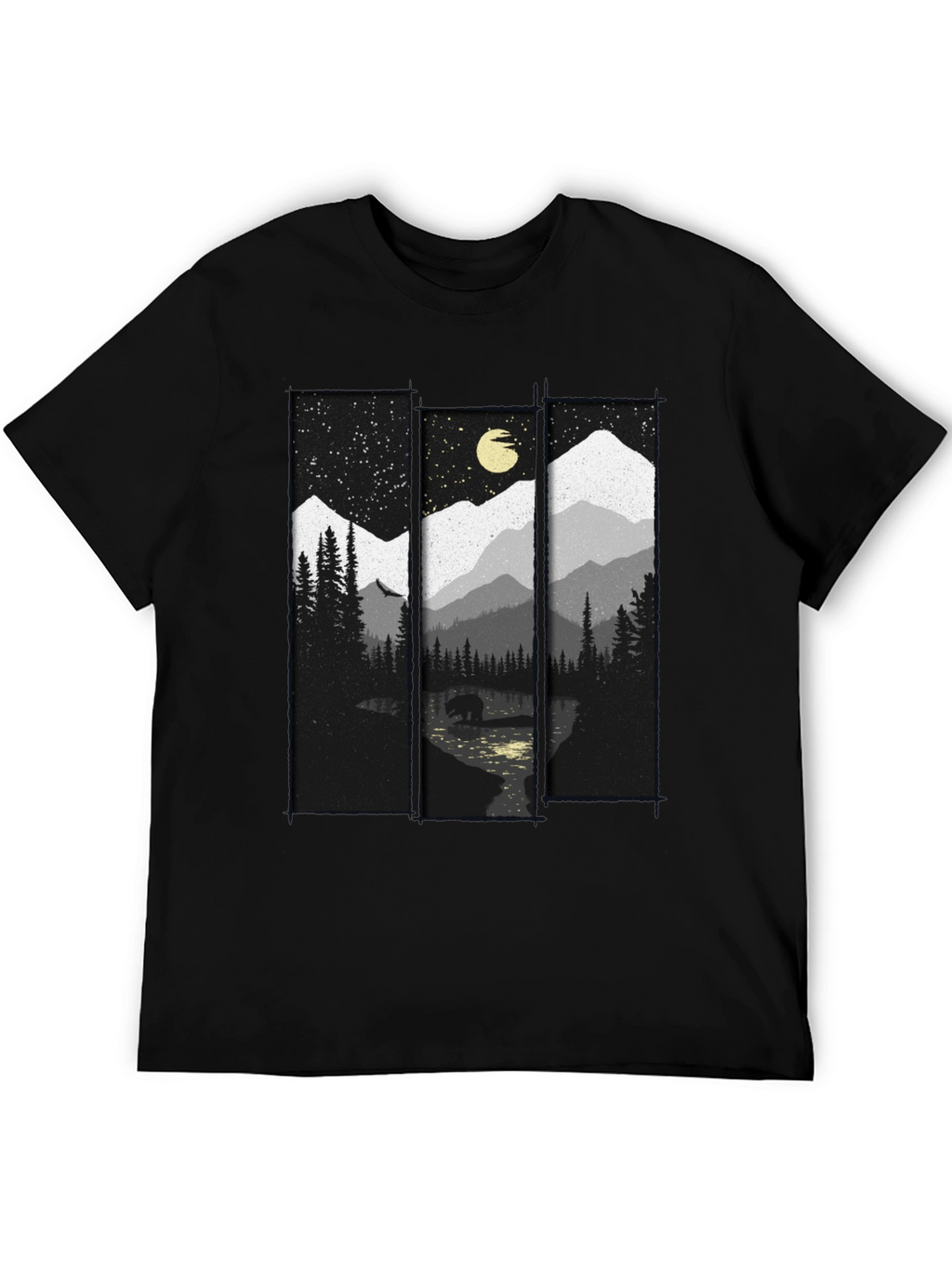 Mountain Bear T-Shirt: Nature Inspired Graphic Tee