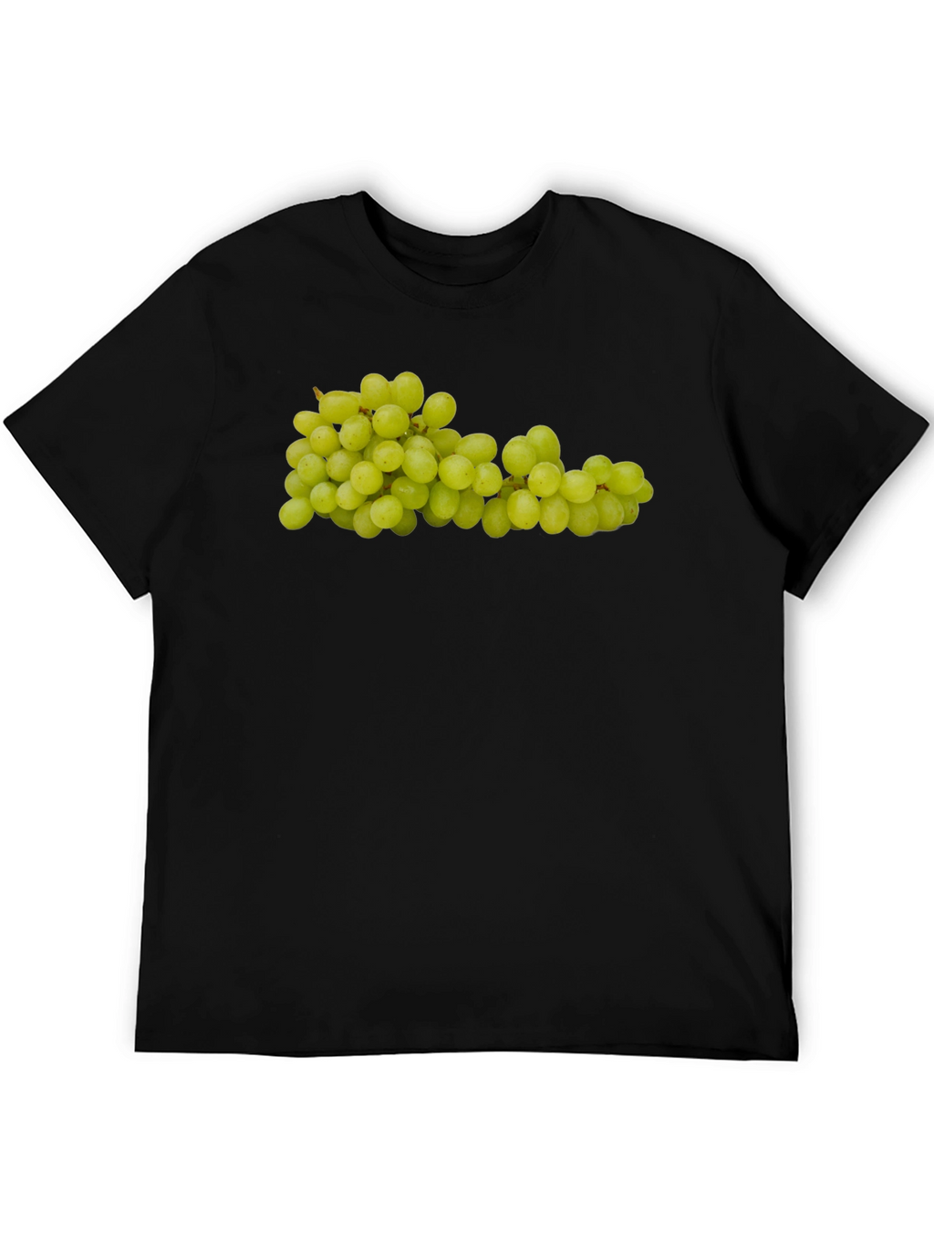 Green Grapes Graphic Tee - Fruit Design Shirt