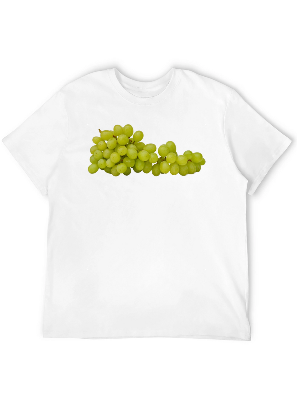 Green Grapes Graphic Tee - Fruit Design Shirt