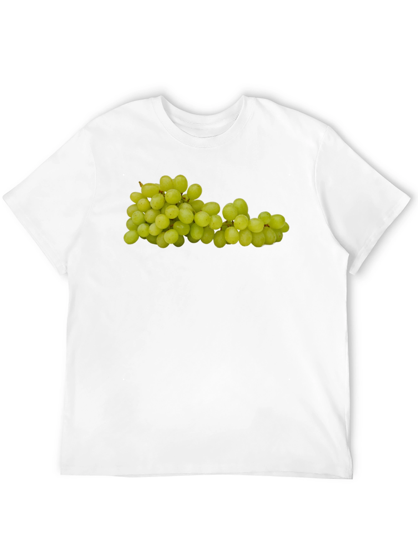 Green Grapes Graphic Tee - Fruit Design Shirt