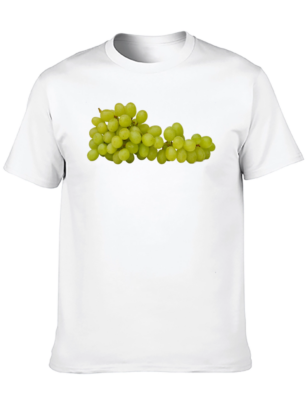 Green Grapes Graphic Tee - Fruit Design Shirt