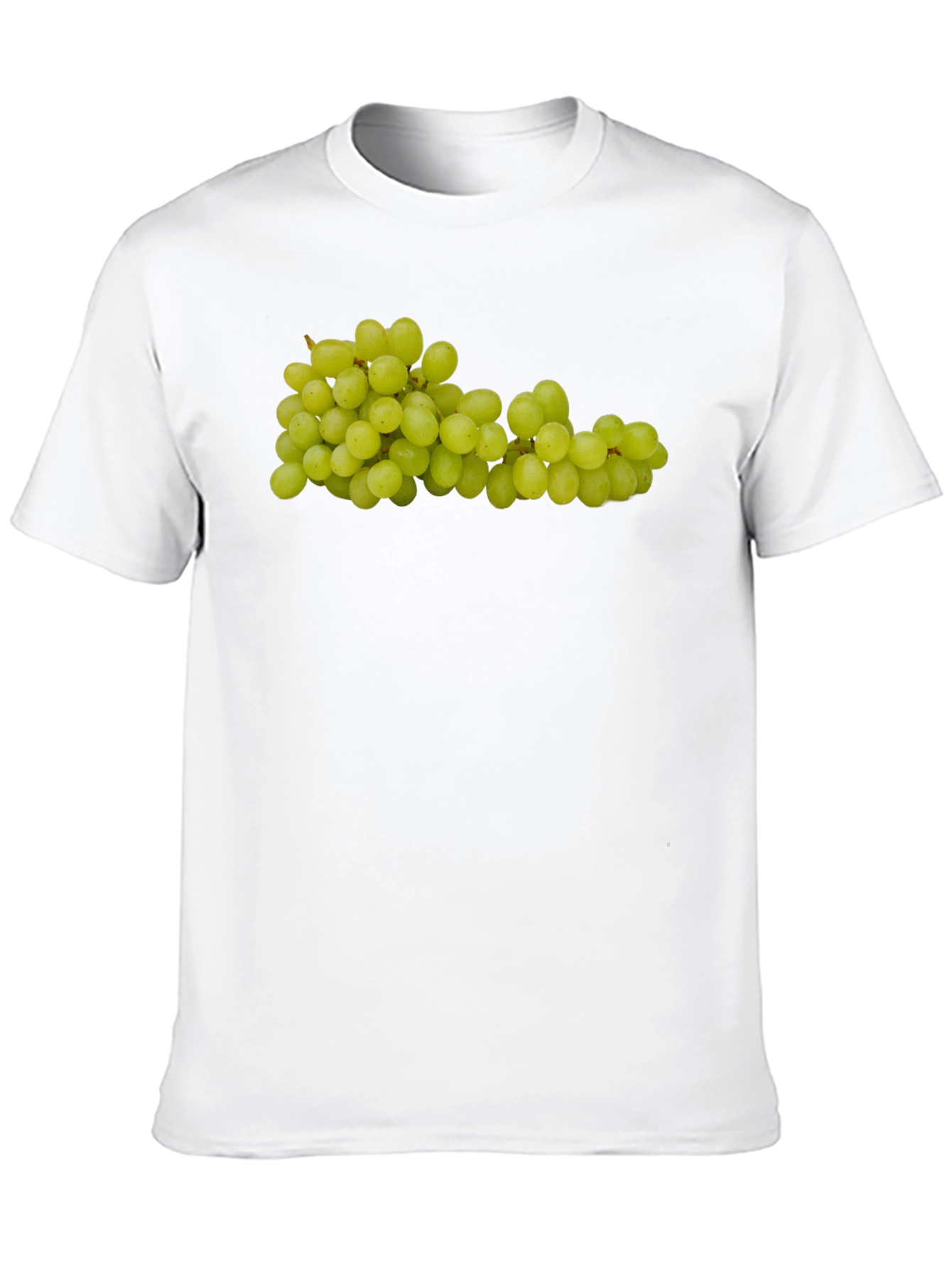 Green Grapes Graphic Tee - Fruit Design Shirt