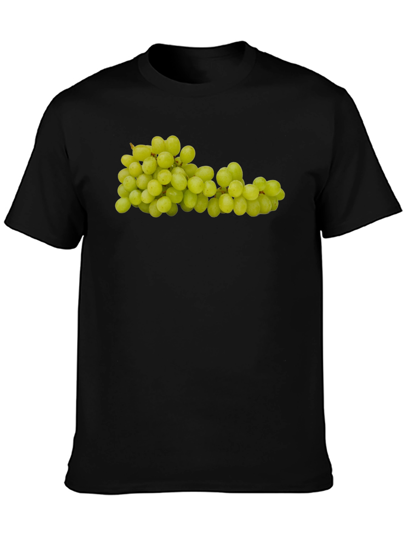 Green Grapes Graphic Tee - Fruit Design Shirt