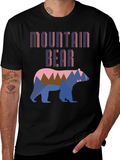 Mountain Bear Graphic T-Shirt - Cool Outdoor Design