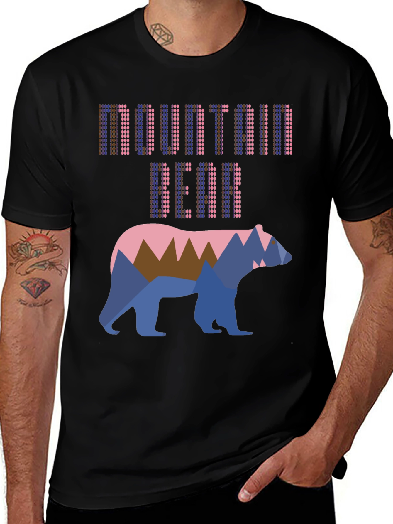 Mountain Bear Graphic T-Shirt - Cool Outdoor Design