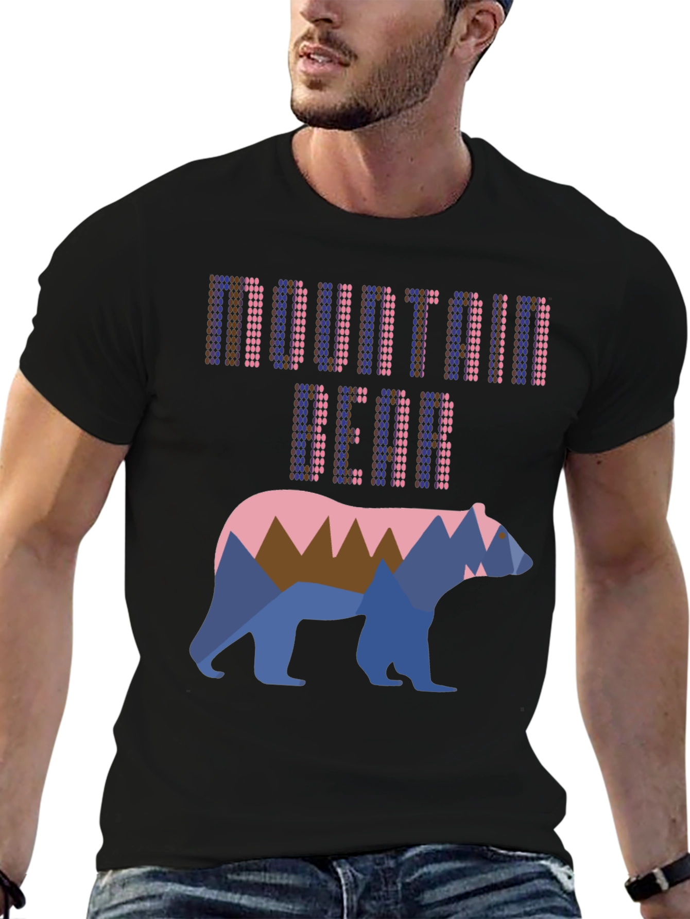 Mountain Bear Graphic T-Shirt - Cool Outdoor Design