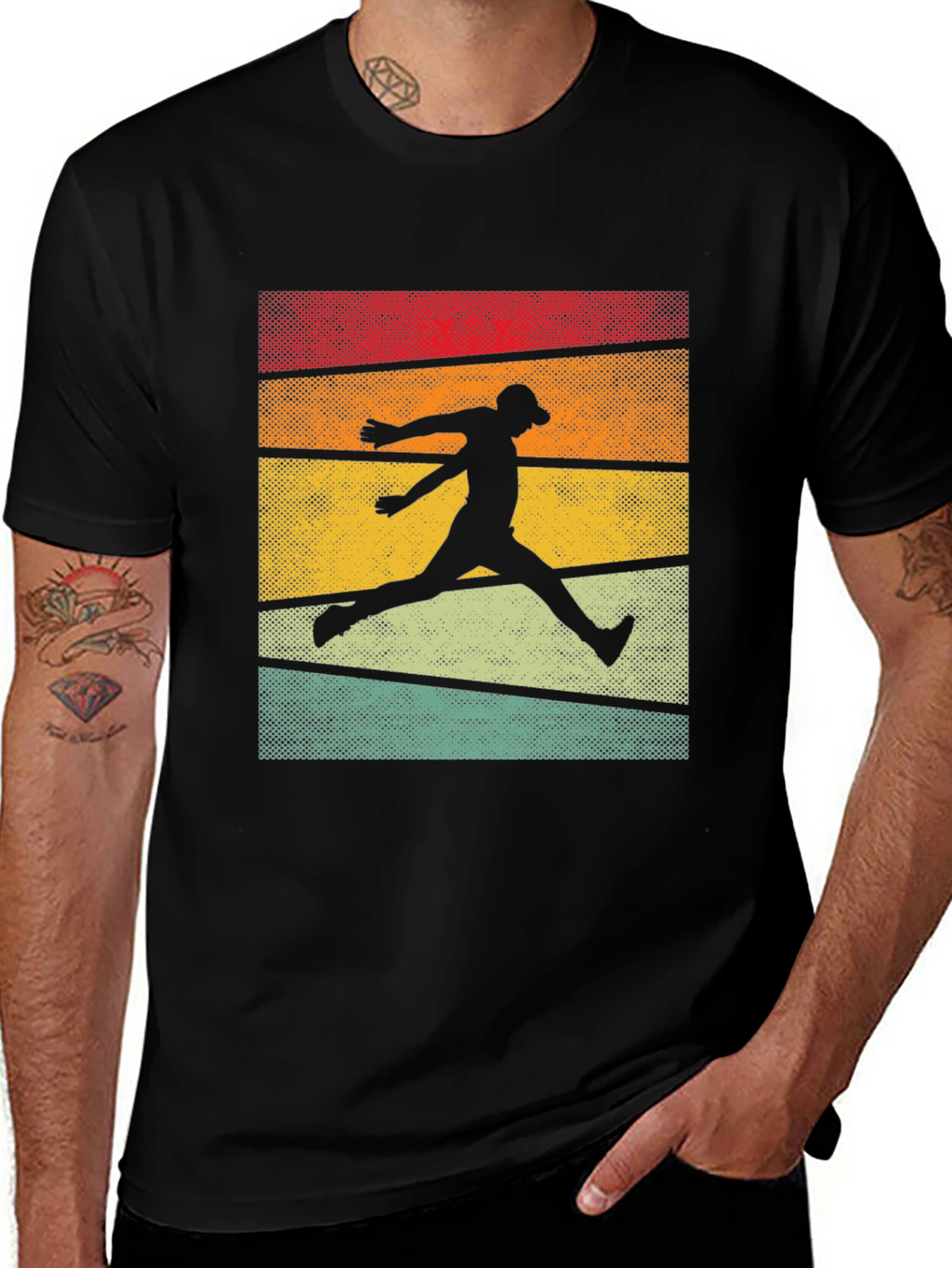 Retro Runner Graphic T-Shirt