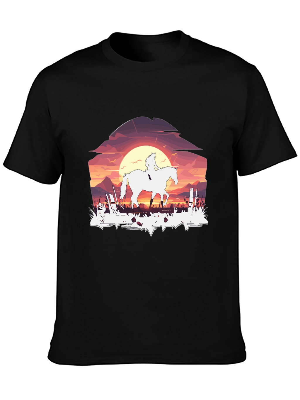Sunset Rider Graphic Tee - Black