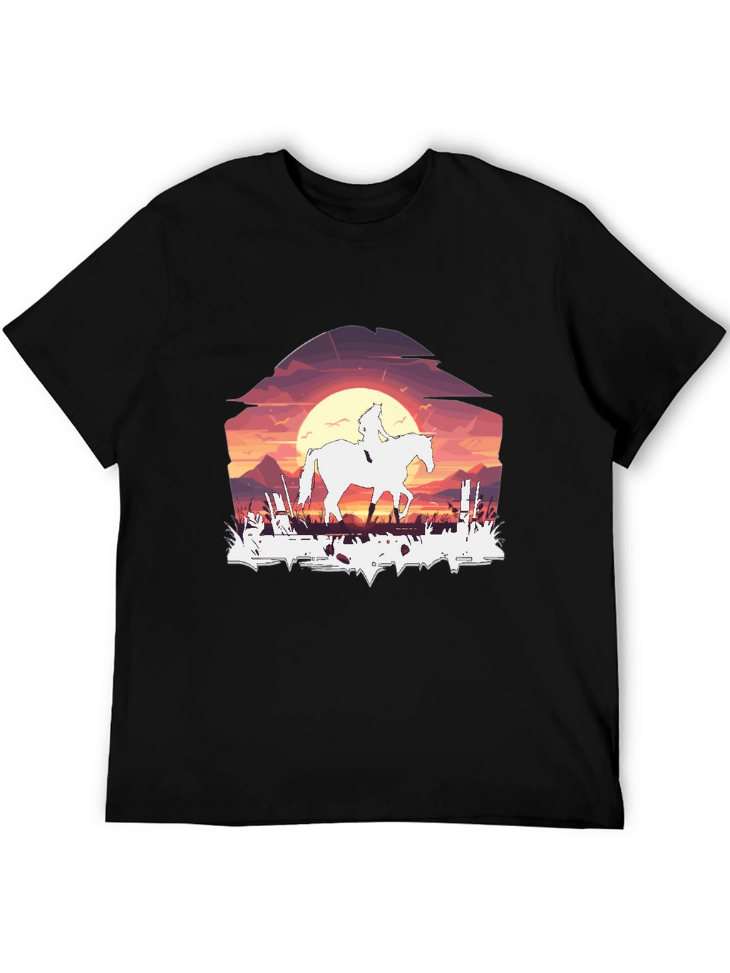Sunset Rider Graphic Tee - Black
