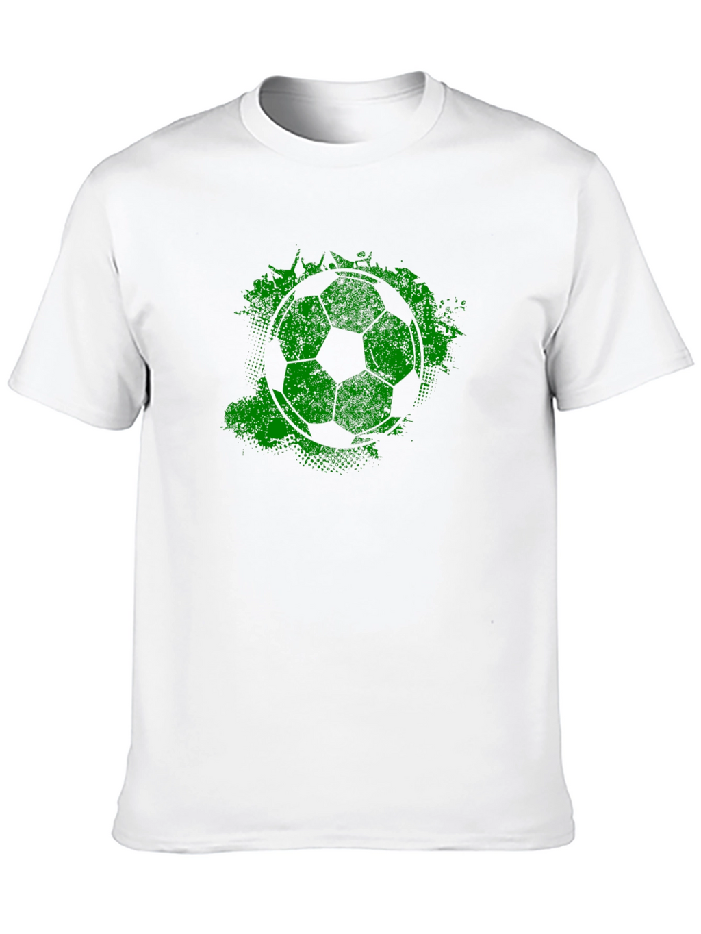 Green Grunge Soccer Ball T-Shirt