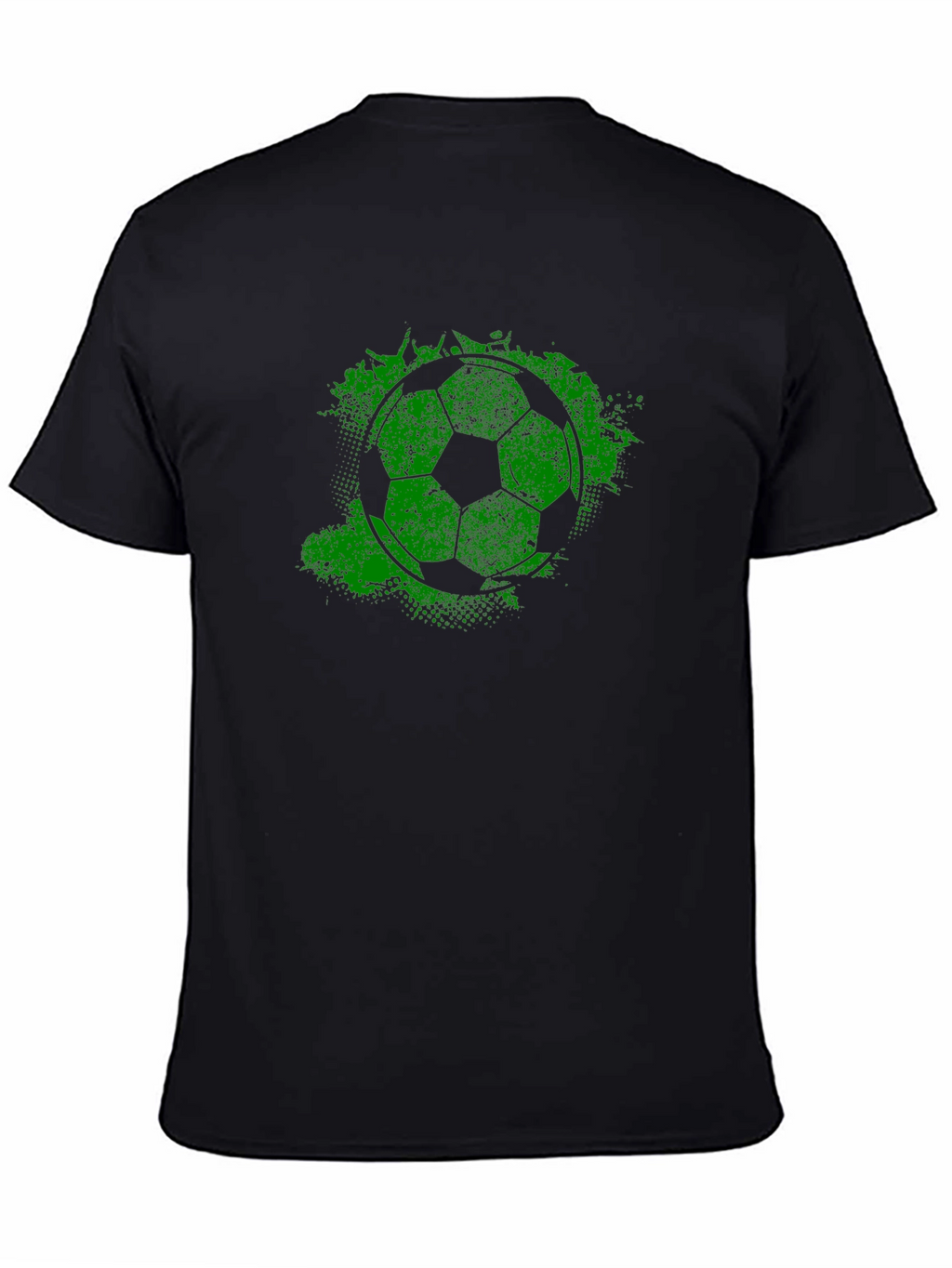 Green Grunge Soccer Ball T-Shirt