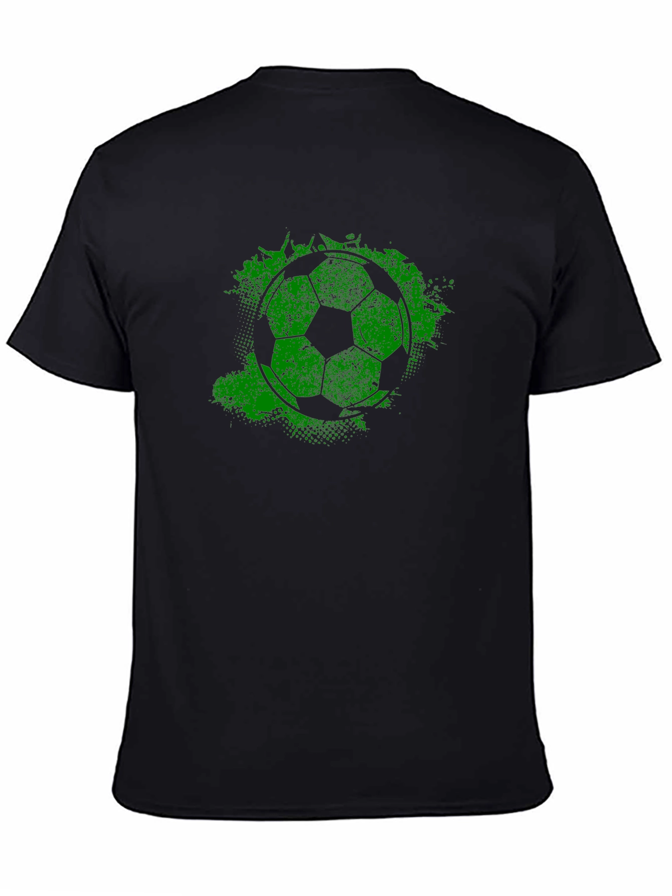 Green Grunge Soccer Ball T-Shirt