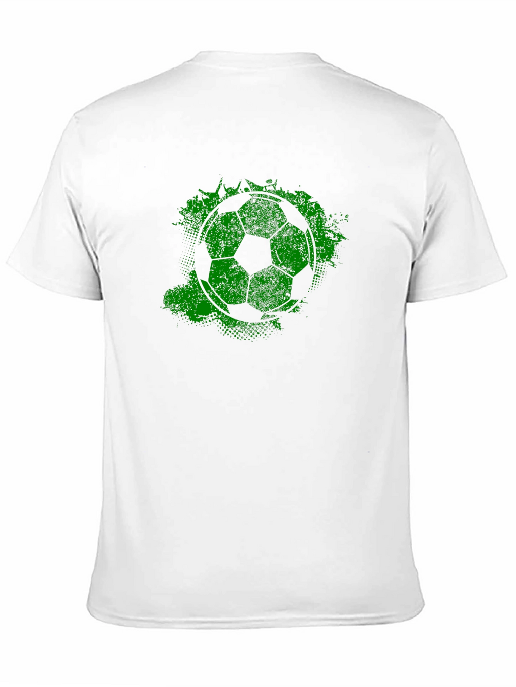 Green Grunge Soccer Ball T-Shirt