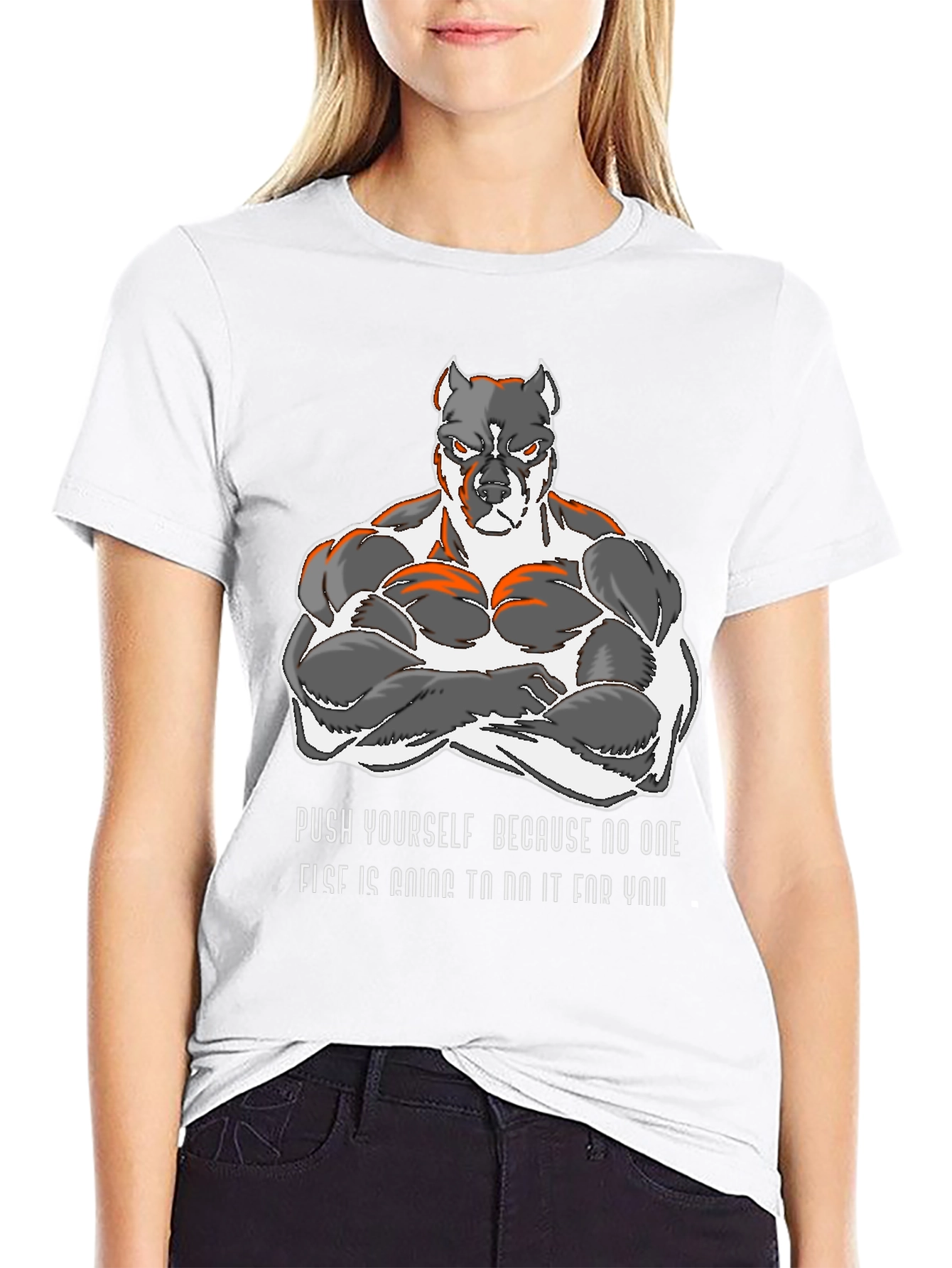 Motivational Pitbull Gym T-Shirt