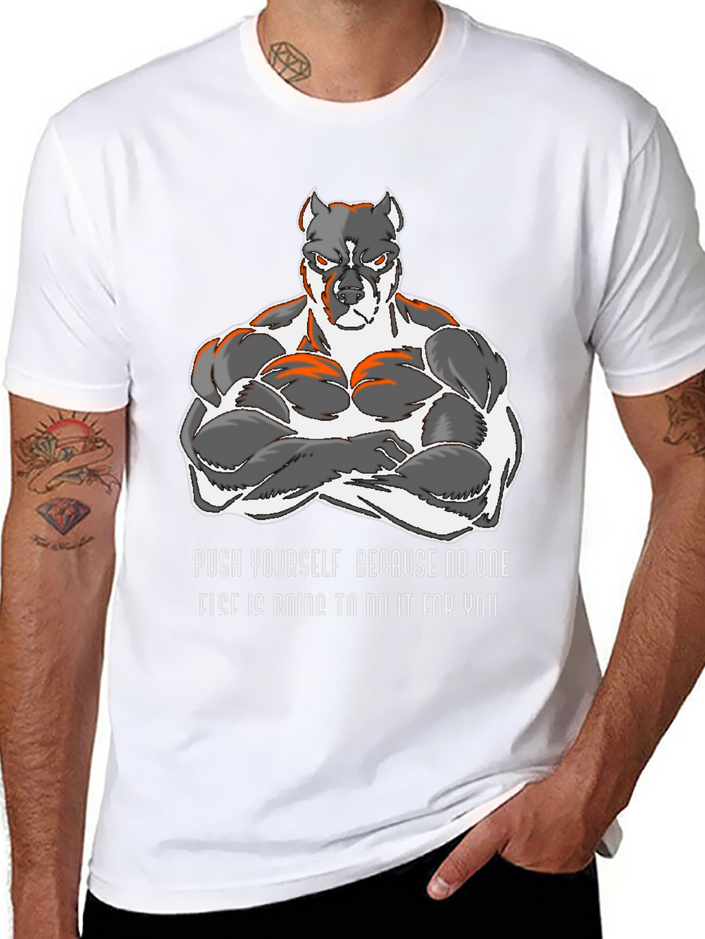 Motivational Pitbull Gym T-Shirt